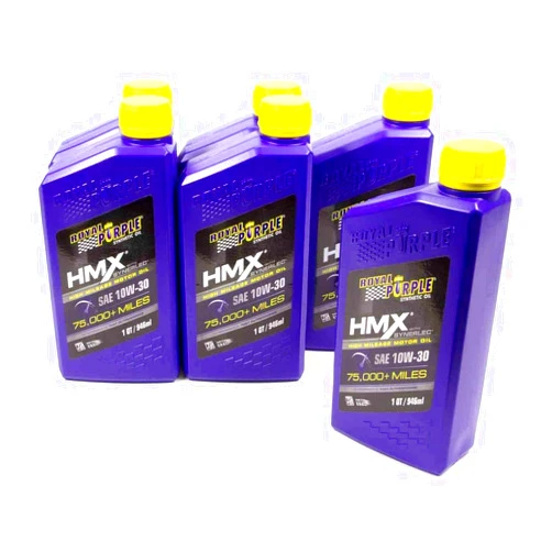 Royal Purple (11746-6PK HMX SAE 10W-30 High-Mileage Synthetic Motor Oil - 1 Quart, (Case of 6)