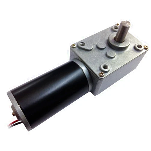 TSINY MOTOR TSINY Miniature 12 Volt 110rpm Permanent Magnet DC Worm Gear Reducer Motor with Self-locking 8mm Out Shaft