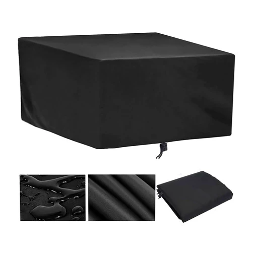 SNQIAN Outdoor table cover, patio furniture cover rectangular outdoor sofa cover waterproof heavy duty, rain, dust, snow, windproof and UV protected patio cover for tables and chairs, outdoor cover for winte