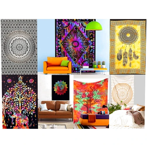 Marubhumi Wholesale Lot of Cotton Mandala Wall Hanging Tapestry Poster Bulk (20 PCS LOT, 40x30 Inches)