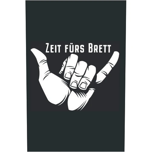Notizbücher für Surfer Zeit fürs Brett: Surf Notizbuch für Surfing Surfbrett Surfer Shaka Windsurfer (Liniert, 15 x 23 cm, 120 Linierte Seiten, 6