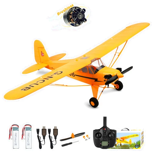 CKYSCHN WLtoys A160 J3 RC Plane Brushless 3D, 5CH Remote Control Airplane for Adult, 6-Axis Gyro 2.4G RC Aircraft with 2 Batteries – Ideal Gift for Aviation Enthusiasts