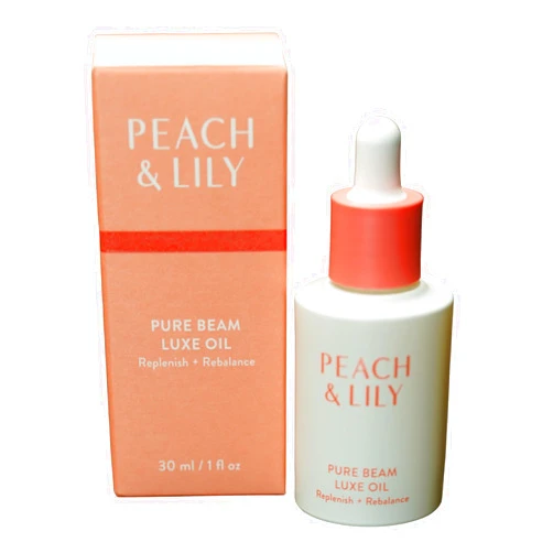 Peach & Lily Pure Beam Luxe Oil | 100% Natural & Plant-Based | Nourishing Squalane, Jojoba, & Sea Buckthorn | Cold-Pressed Antioxidant-Rich Formula | 30 ml / 1 fl. oz.
