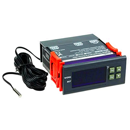 bayite DC 12V Fahrenheit Digital Temperature Controller 10A 1 Relay with NTC 10K Sensor