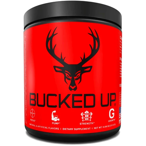 Bucked Up Pre Workout - Best Tasting - 6 Grams Citrulline, 2 Grams Beta Alanine Non Proprietary Blend, Powder (Strawberry Kiwi)