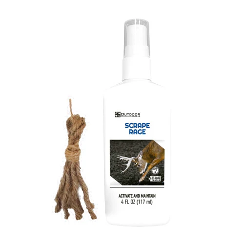 Outdoor Hunting Lab Scrape Rage Deer Urine | Doe Pee for Whitetail Deer | Drag N’ Drip Included | Deer Scents & Attractants