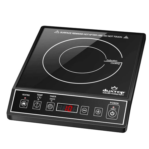 Duxtop 1800W Portable Induction Cooktop Countertop Burner, Black 9100MC/BT-M20B