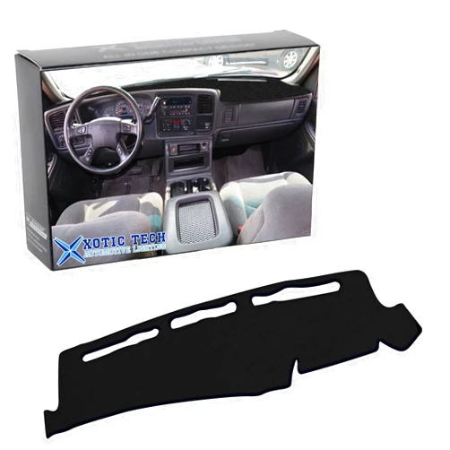 X xotic tech Xotic Tech Dashboard Cover Mat Custom Fit Dash Board Non-Slip Carpet Pad Compatible with Chevrolet Silverado Avalanche Tahoe Suburban or GMC Sierra Yukon XL Pickup 1999-2006 (Black)
