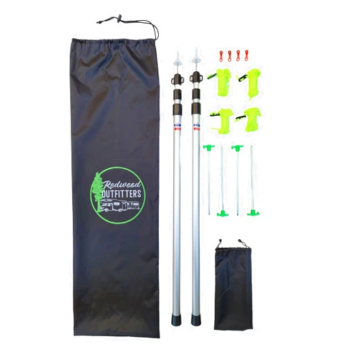 The Redwood Outfitters Redwood Outfitters USA RV Awning Sun Shade Extension Kit Works with All Awning Shade Screens (Does not Include Shade Screen)