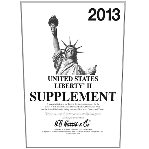 Harris 2013 United States Liberty II Stamp Album Supplement