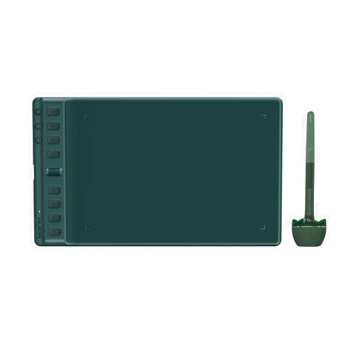 HUION 2023 HUION Inspiroy 2 Medium Drawing Tablet with Scroll Wheel 8 Customized Keys Battery-Free Stylus for Digital Art, Design, Sketch, 9x5inch Graphics Tablet Works with Mac, PC & Mobile, Green