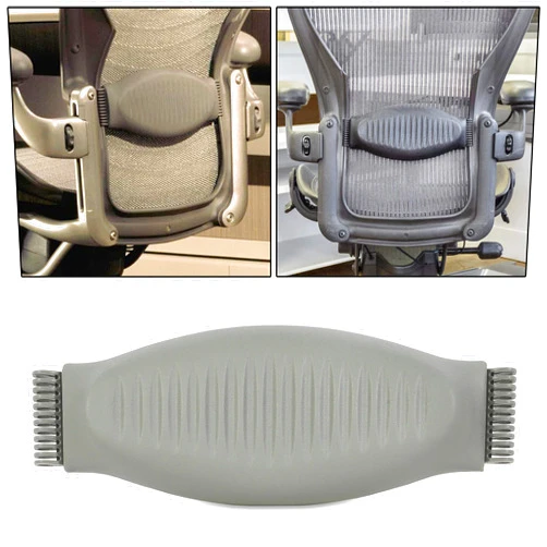 ECOTRIC Lumbar Support Pad Compatible with Herman Miller Classic Aeron Side Chairs Home Office Seating Support Pad - Smoke Gray - Size B