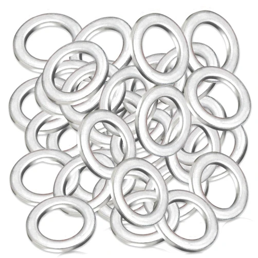 RLVKEAZ 52-Pack 94109-14000 Oil Drain Plug Gasket Washer, Aluminum 14mm Crush Washer Oil Drain Plug, Premium Seal Replaces for Honda/Acura OEM 94109-14000 Accord Civic Ridgeline Odyssey CRV CR-V Pilot Fit