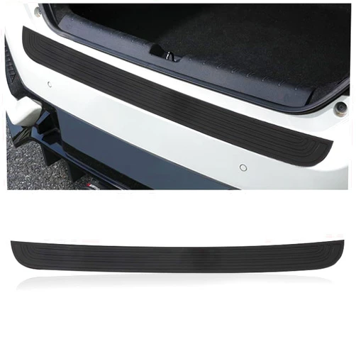 Carleef Car Rear Bumper Protector Guard,Rubber Car Rear Bumper Guard with Strong Adhesive for Protecting Car Trunk & Car Decorations,Universal Car Accessories Exterior Fits Cars,SUVs,Trucks (Black)
