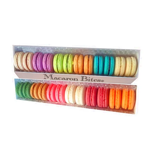 Macaron Bites Macaron Gift Box - 24 Assorted French Macarons, French Macarons, Gourmet Cookie Gift Box, Macaroon