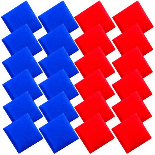 RAIBEATTY 24 PCS Mini Bean Bags for Kids,Cornhole Bean Bags for Hand Toss Games,Nylon Small Bean Bags,Sack Tossing Beanbags for Family Games,2.75 x 2.75 Inch