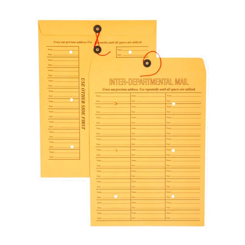 Blue Summit Supplies Blue Summit Inter-Department Envelopes, String Tie, Brown Kraft, 12 x 16 Inches – 25 Envelopes