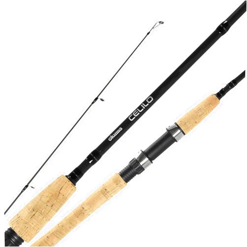 Okuma Celilo Graphite Lightweight Ultra Light Freshwater Rods, CE-S-802ULb, Black, 8' 0