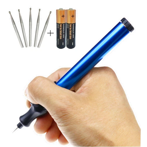 FOLAI DIY Pen Electric Engraving Tools for Jewellery Making,Metal, Glass with Replaceable Diamond Tip Bits,