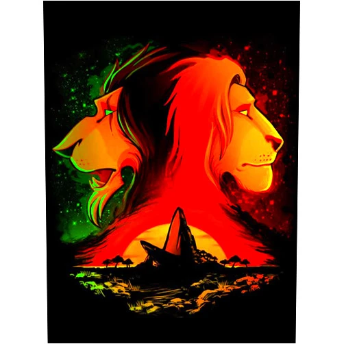 Youtheart Painting with Diamonds Lion Diamond Art, 5D Full Drill Cross Stitch Embroidery Kit