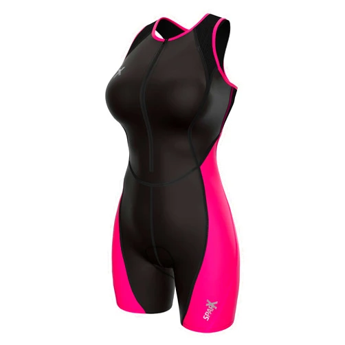Sparx Sports Sparx Elite Women's Triathlon Suit Compression Padded Trisuit Swimming Cycling Running with Bra Support