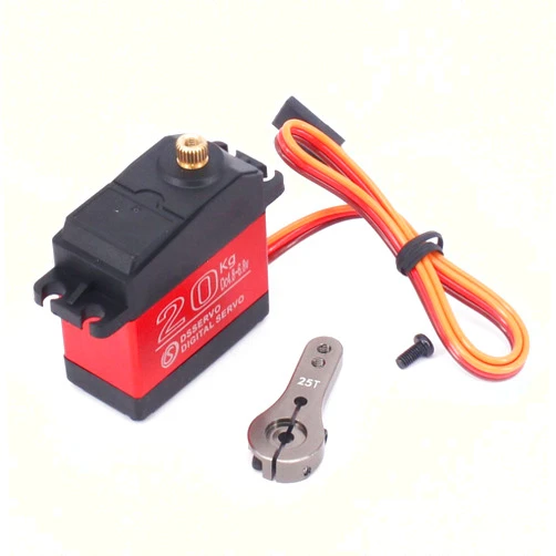 ZOSKAY Servo High Torque Metal Gear Standard Digital Servo 25KG/0.13S 6.8V for 1/8 1/10 RC Cars (20kg Control Angle 180)