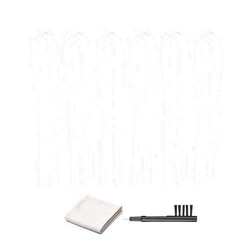 Jofi linkim 6 Pieces Hearing Aid Tubes Replacement Behind The Ear Earmold,Standard Prebent Tubing Size #13 with Cleaning Tool (3.2 * 2mm)