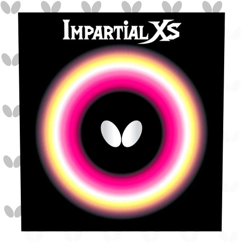 Butterfly Impartial XS Table Tennis Rubber | 1.7 mm, 1.9 mm, 2.1 mm, or MAX | Red or Black | 1 Short Pips Table Tennis Rubber Sheet | Professional Table Tennis Rubber