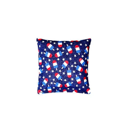 Handmade Patriotic Cornhole Bags (4-Pack) - July 4th, USA, America, Red White Blue, Memorial Day (Bomb-Pop)