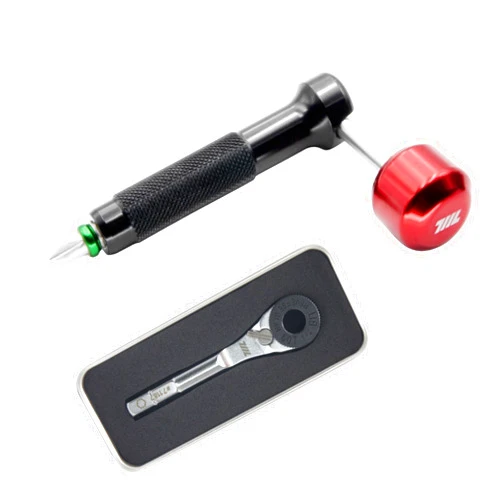 711L Lollipop Bit Driver (Aluminum) and 711L Hex End EDC Ratchet Wrench Bundle