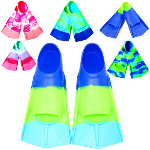 Fanwill Kids Swim Fins,Short Comfortable Flippers for Lap Swimming and Training for Child,Girls,Boys,Beginners