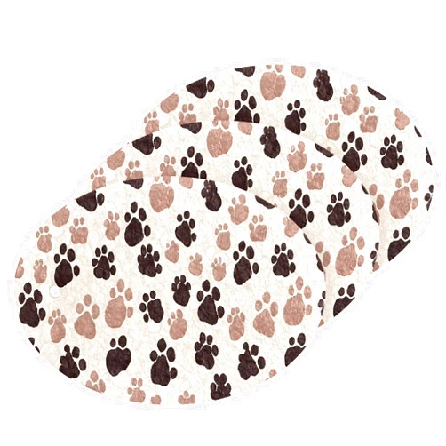 KJIZMO 3 PCS Cleaning Scrub Sponges Odor Free Kitchen Scouring Pad for Washing Dishes Wooden Pulp Sponge - Dog Paw Prints