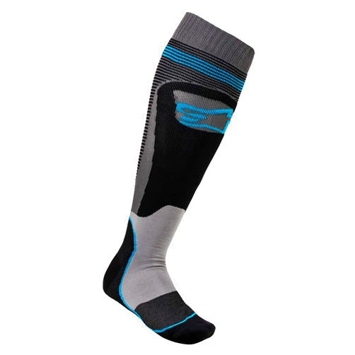 Alpinestars 4701820-1079-L Mx Plus-1 Socks Black/Cyan Lg