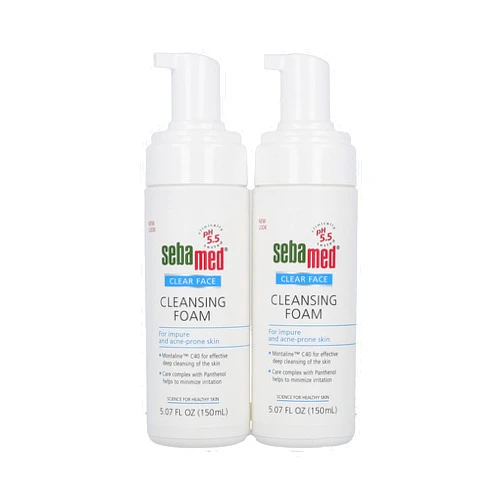 Sebamed Clear Face Cleansing Foam Gentle Face Wash for Impure Oily and Acne-prone Skin 5.07 Fluid Ounces (Pack of 2) 2 Pack