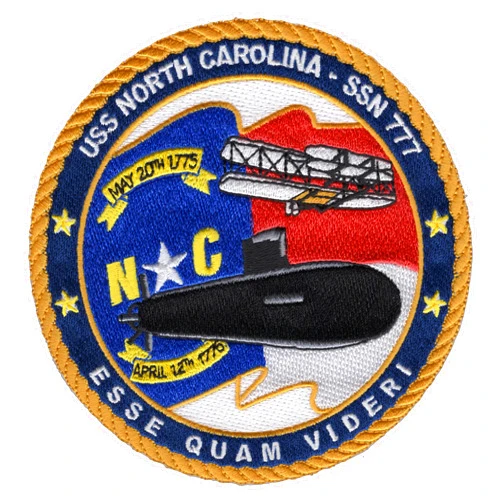 Popular Patch SSN-777 USS North Carolina Fast Attack Nuclear Submarine Patch
