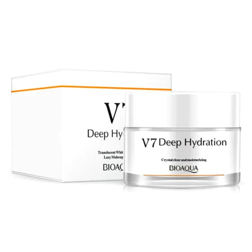 BIOAQUA V7 Toning Light Cream For Lazy Makeup Multivitamin Complex Oat Hyaluronic Acid Concealer Moisturizing 50g