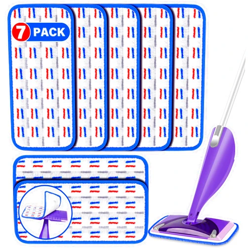 FORSPEEDER Reusable Mop Pads for Swiffer WetJet Spray Mop, Wet Pads Refill for Swiffer Wet Jet, Microfiber Mop Pads Machine Washable Wet Dry Pads Refill for Laminate, Hardwoods, Vinyl, Marble, Stone and Glass