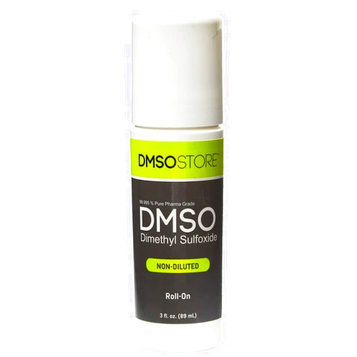 DMSO 3 oz. Roll-on Non-diluted 99.995% Low Odor Pharma Grade Dimethyl Sulfoxide Liquid BPA Free Container Made by DMSOStore