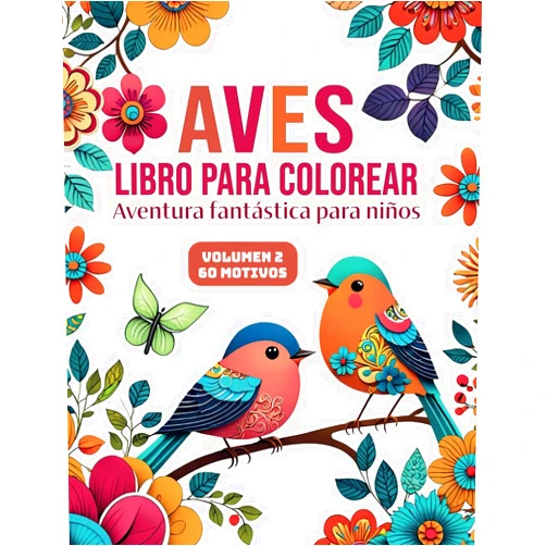 Liam Bleyck AVES Libro para colorear Volumen 2: Una fantástica aventura | 60 diseños para colorear | Fomenta creatividad, atención plena y paz interior: el regalo perfecto para todos. (Spanish Edition)