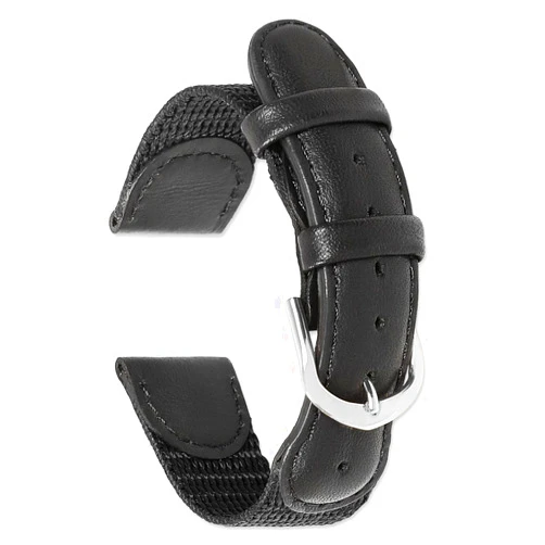 deBeer Swiss Army Watch Band/Watch Strap - Black, Brown, or Olive - (Sizes - 16mm, 18mm, 19mm, 20mm)