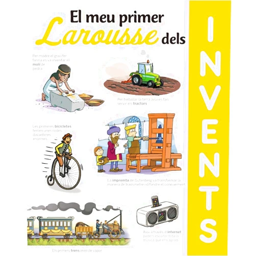 Catalan Edition by Larousse Editorial (Author), Pere Puig Paronella (Illustrator), Jorge Del Corral Escriche (Illustrator), Octavi Torné Bacaria (Illustrator), Carles Martí Garcia (Illustrator), Roser Ruiz Lagunas (Translator) & 3 more El meu primer Larousse dels Invents