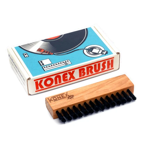 Konex Anti-Static Carbon Fiber Record Brush - Professional Vinyl Brush for Efficient Cleaning - Premium Vinyl Record Brush for Enhanced Sound Quality and Static Reduction.