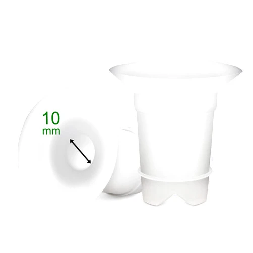 Maymom Flange Inserts 10mm (Long) Compatible with Medela 24mm PersonalFit Shield, Spectra 24mm, Freemie 25mm Cup, Willow 24 mm Cup, Compatible with Momcozy Wearable 24mm Cup (S9, S10, S12); 2pc/pk