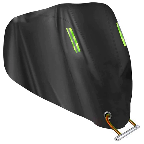 Gutupet Motorcycle Cover All Season,Universal Weather Quality Waterproof Sun Outdoor Protection Scooter Shelter Tear Proof Night Reflective & Lock-Holes Storage Bag Fits up to 105