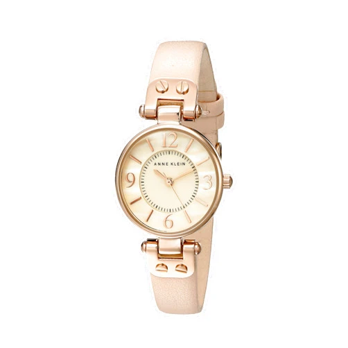 Anne Klein Women's Leather Strap Watch