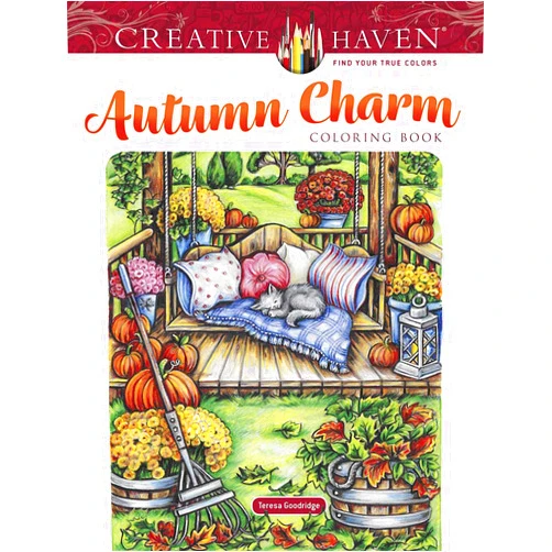 Teresa Goodridge Creative Haven Autumn Charm Coloring Book (Adult Coloring Books: Seasons)