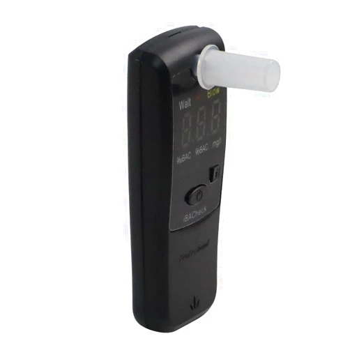 IBACheck Breathalyzer with 10 Memories and LED Display, Visible at Night. Long Battery Life and Last 350 Test with Alkaline Batteries