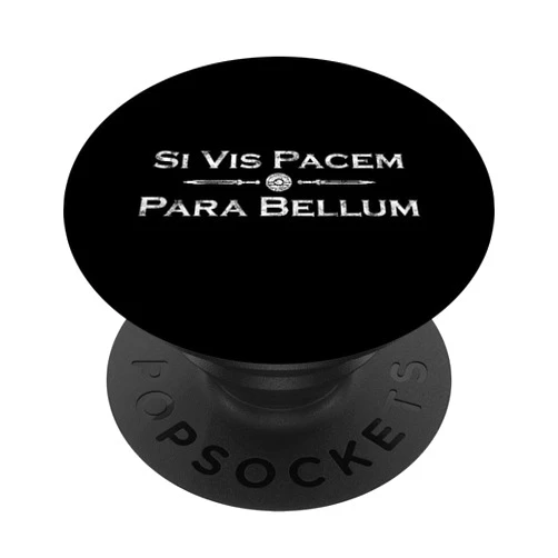 Si Vis Pacem Para Bellum Design Si Vis Pacem Para Bellum - Latin saying PopSockets Adhesive PopGrip