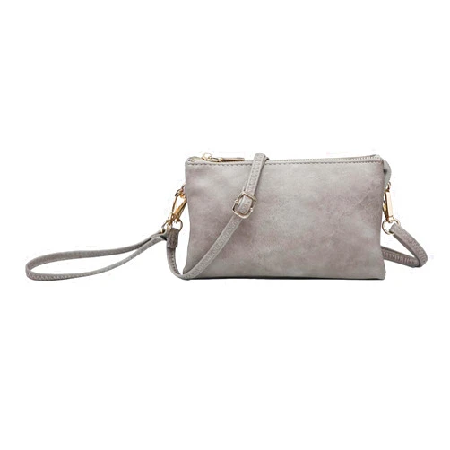 JEN & CO. Riley Small Crossbody Bags Vegan Leather Wristlet Wallets Clutch Purses Shoulder Handbag for Women