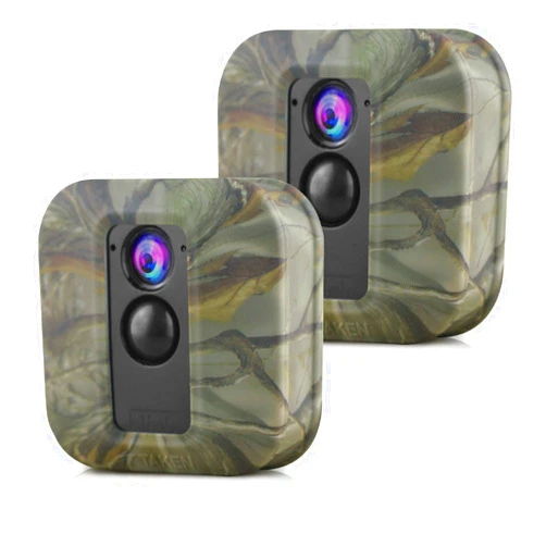 JESSY Indoor/Outdoor Silicone Skins Protective Case Cover for Blink XT/XT2 Security Camera, Compatible for Blink XT/XT2 Accessories (2-Pack, Camouflage)